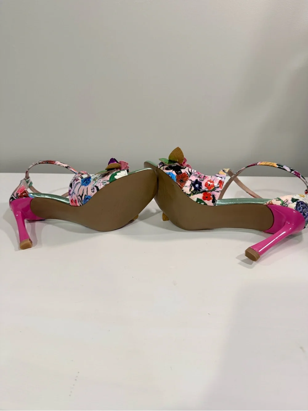 Betsy Johnson - Mikah Floral Multi-Color Strappy High-Heel Sandals for Women - Picture 4 of 6